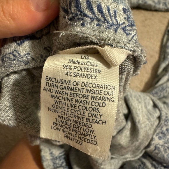 Lucky Brand Grey Floral Pajama Set - Picture 5 of 5